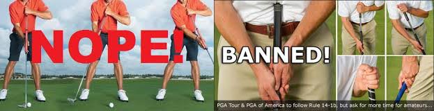 Golfers no longer will be able to anchor the club against their bodies to create the effect of a hinge